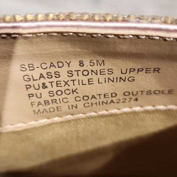 EUC Betsy Johnson Glass stone upper Sequins 3 1/2" heeled Boots sz 8.5M - Picture 10 of 14